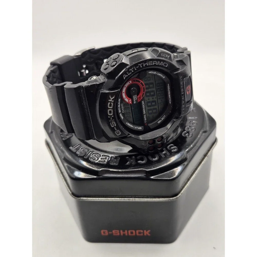 CASIO G-SHOCK GDF100 TWIN SENSOR Watch. Barometer/Temp/Altitude. Tin. New Batt